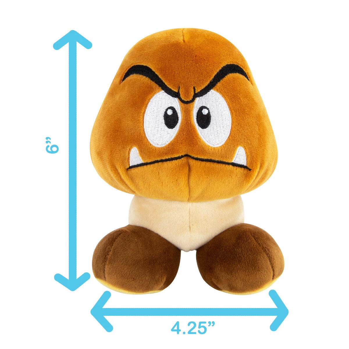 Super Mario Club Mocchi-Mocchi- Goomba 6" Junior Plush