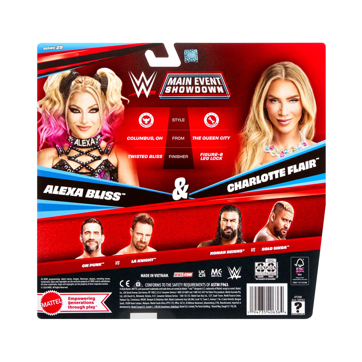 WWE Main Event Showdown Alexa Bliss & Charlotte Flair [Series 29]