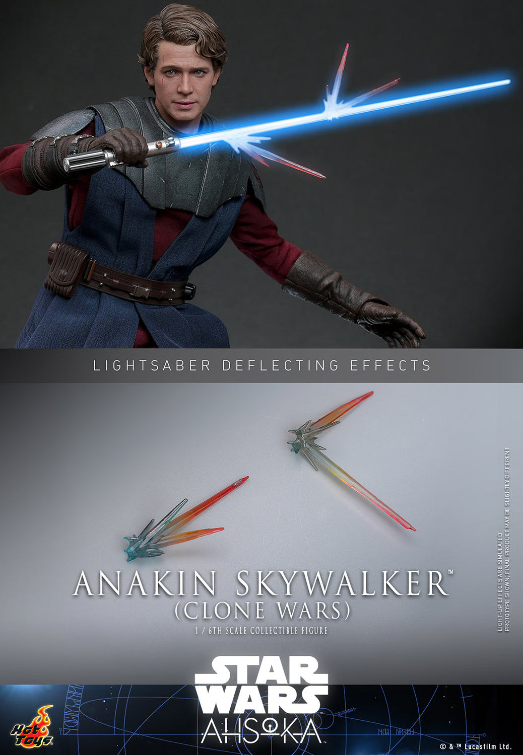 Star Wars Anakin Skywalker (Clone Wars) Sixth Scale Figure [TMS129]
