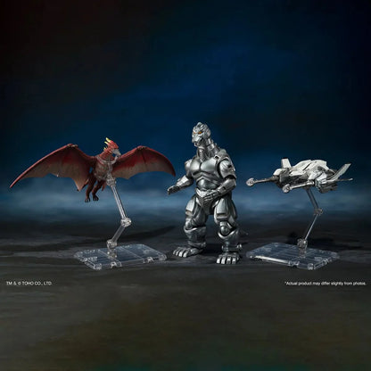 Godzilla S.H.MonsterArts Godzilla vs. Mechagodzilla, Garuda, & Fire Rodan Action Figure Set (Makuhari Decisive Battle Version)