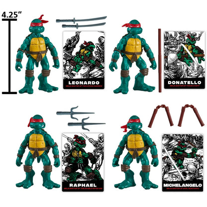 Teenage Mutant Ninja Turtles Classic Comic Book Series Action Figure 4-Pack