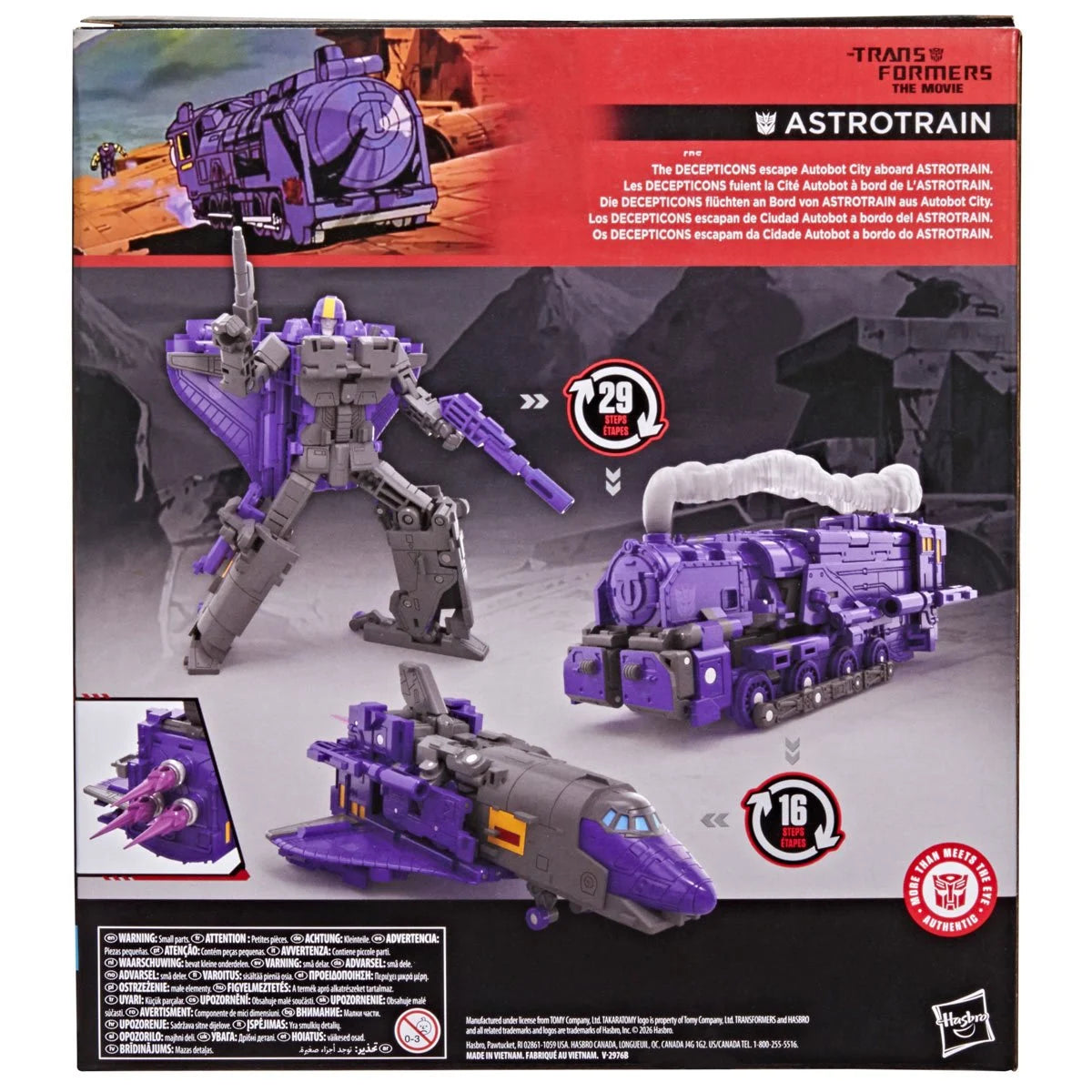 Transformers Studio Series Leader Class Astrotrain [Transformers: The Movie]