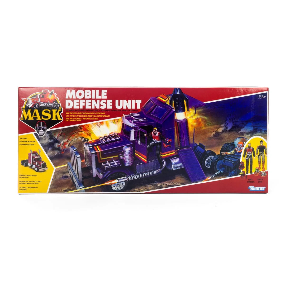 M.A.S.K. Mobile Defense Unit (Rhino) Vehicle with Matt Trakker & Bruce Sato