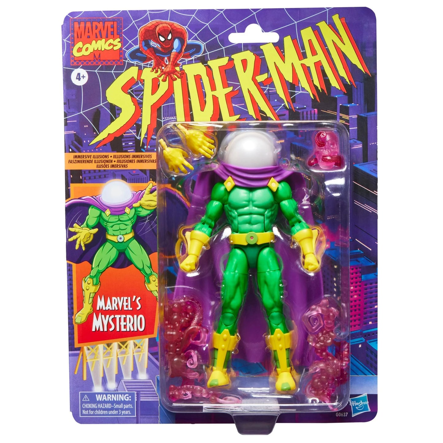 Marvel Legends Series Marvel's Mysterio (Red Effects) [Spider-Man Retro Cardback]