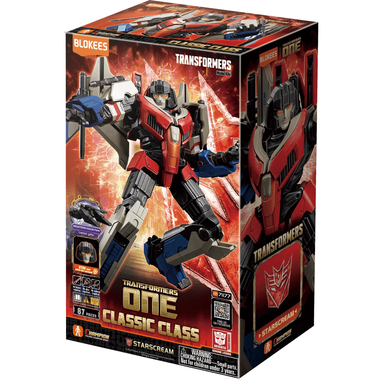 Transformers Blokees Classic Class 16 Starscream [Transformers: One]