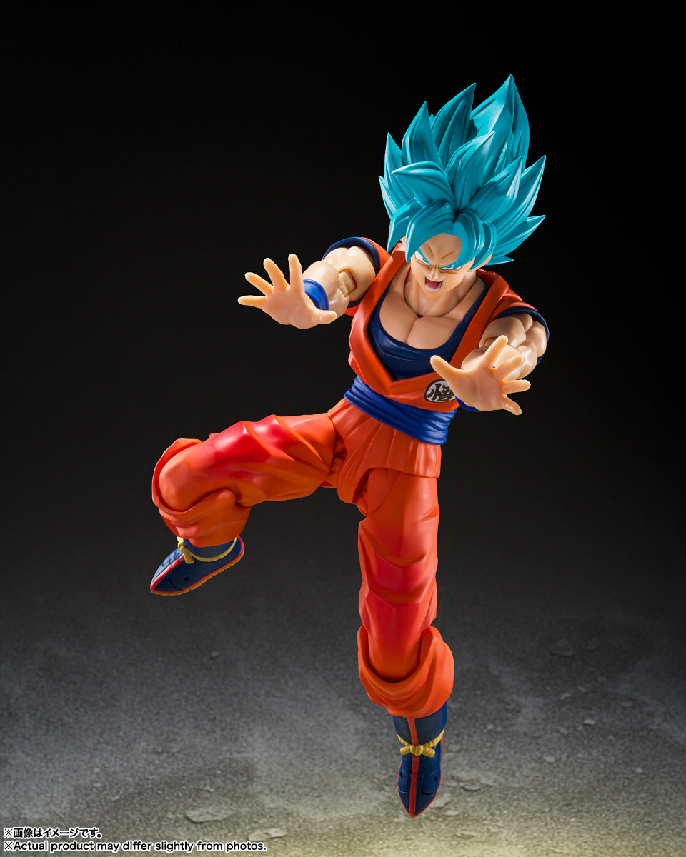 Dragon Ball Super Saiyan God Super Saiyan Son Goku (Blue Power Transcending Limits) S.H.Figuarts Figure