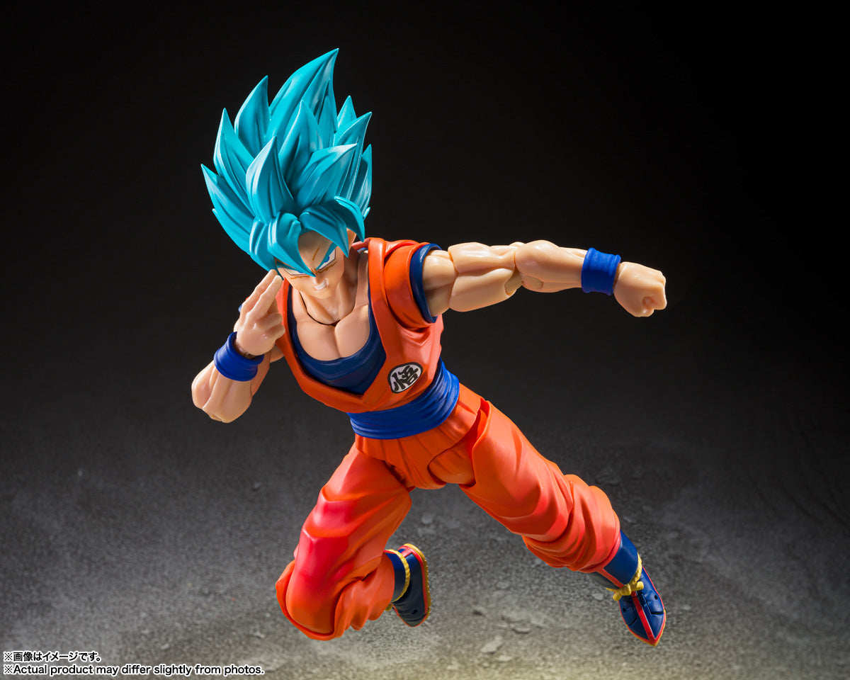 Dragon Ball Super Saiyan God Super Saiyan Son Goku (Blue Power Transcending Limits) S.H.Figuarts Figure