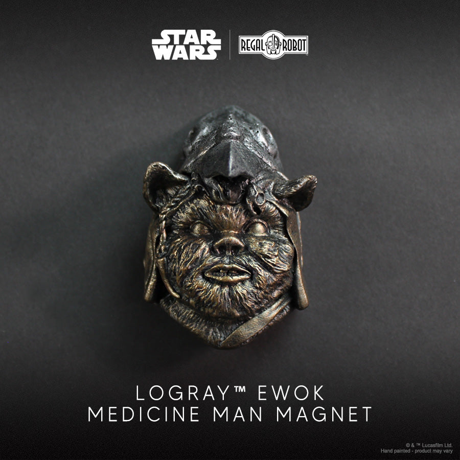 Star Wars Logray Ewok Medicine Man Mini-Sculpture Magnet