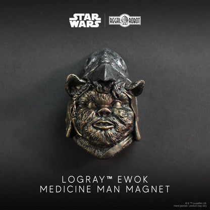 Star Wars Logray Ewok Medicine Man Mini-Sculpture Magnet