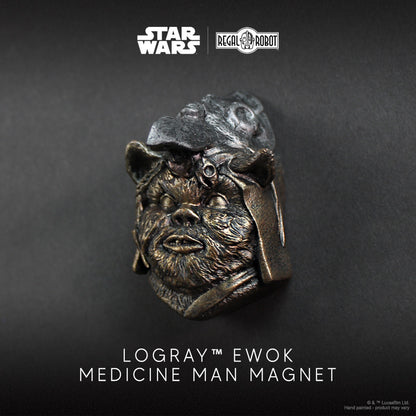 Star Wars Logray Ewok Medicine Man Mini-Sculpture Magnet