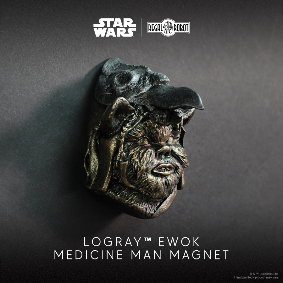 Star Wars Logray Ewok Medicine Man Mini-Sculpture Magnet