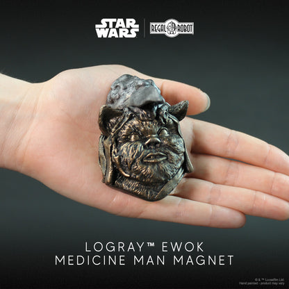 Star Wars Logray Ewok Medicine Man Mini-Sculpture Magnet