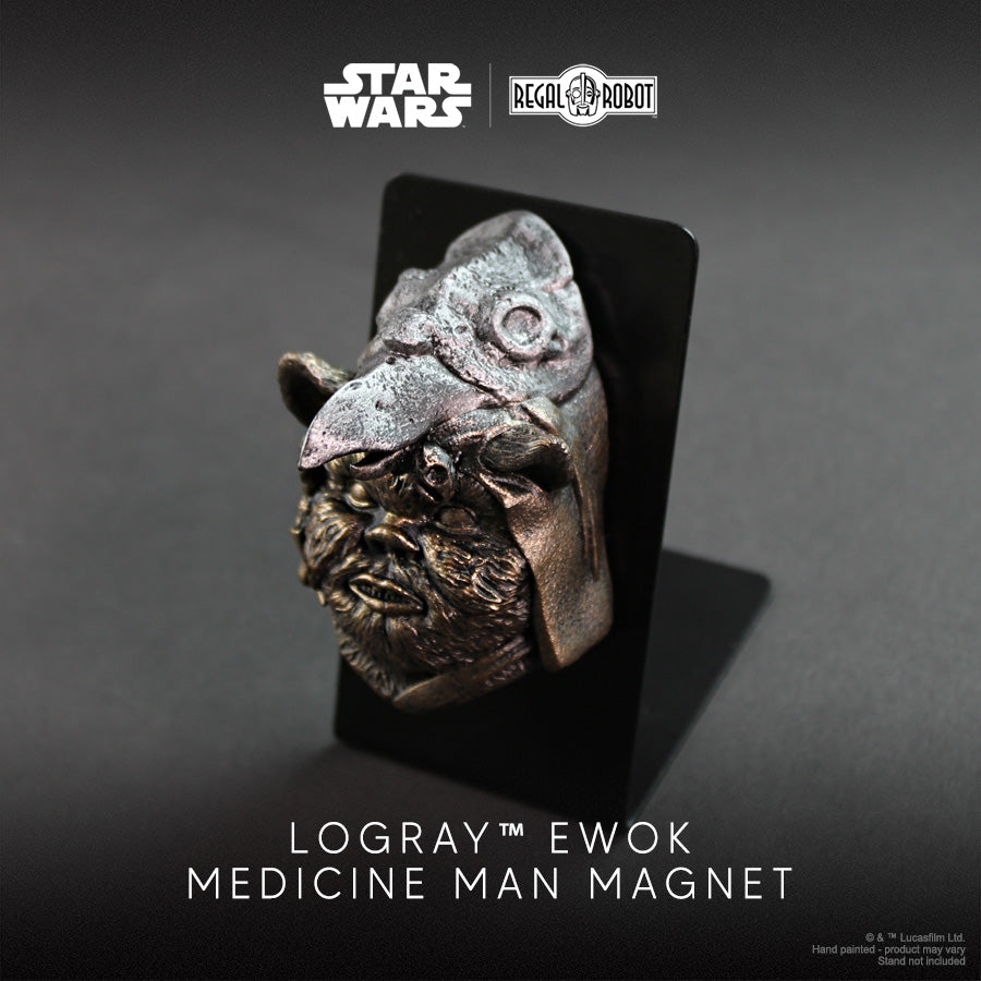 Star Wars Logray Ewok Medicine Man Mini-Sculpture Magnet
