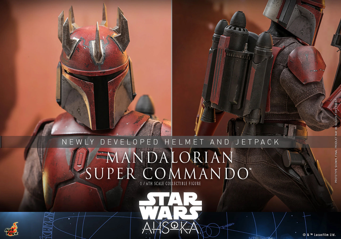 Star Wars Mandalorian Super Commando Captain Sixth Scale Figure (TMS127)