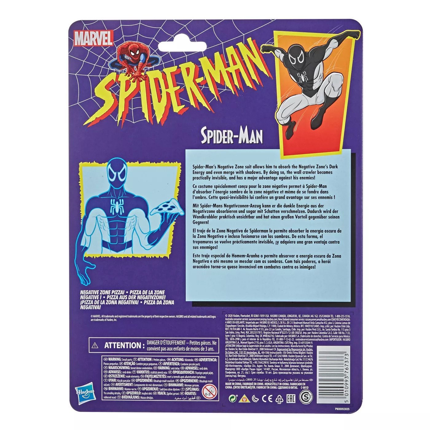 Marvel Legends Series Spider-Man (Negative Zone Suit) [Spider-Man Retro Cardback]