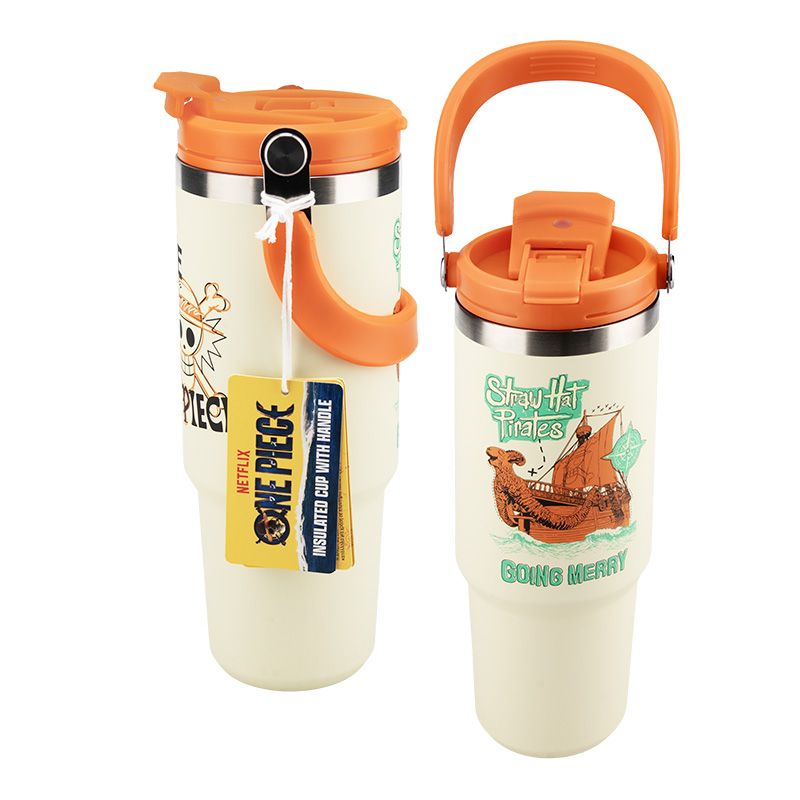 One Piece 30oz Insulated Cup with Top Handle