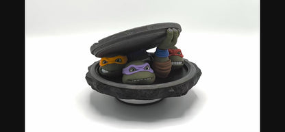 Teenage Mutant Ninja Turtles Custom 3D Printed Diorama - "Turtles Rising"