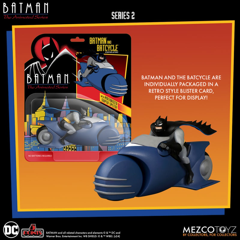 Batman: The Animated Series 3.75" Scale Batman & Batcycle
