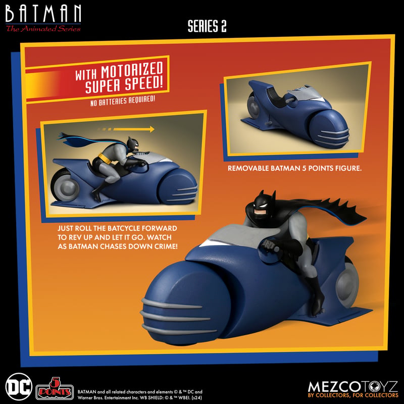 Batman: The Animated Series 3.75" Scale Batman & Batcycle
