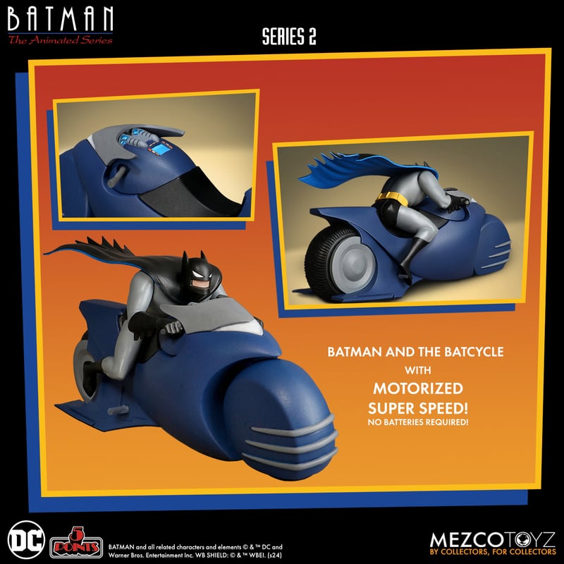Batman: The Animated Series 3.75" Scale Batman & Batcycle